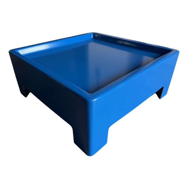 Blue Fiberglass Coffee Table, 1960s For Sale