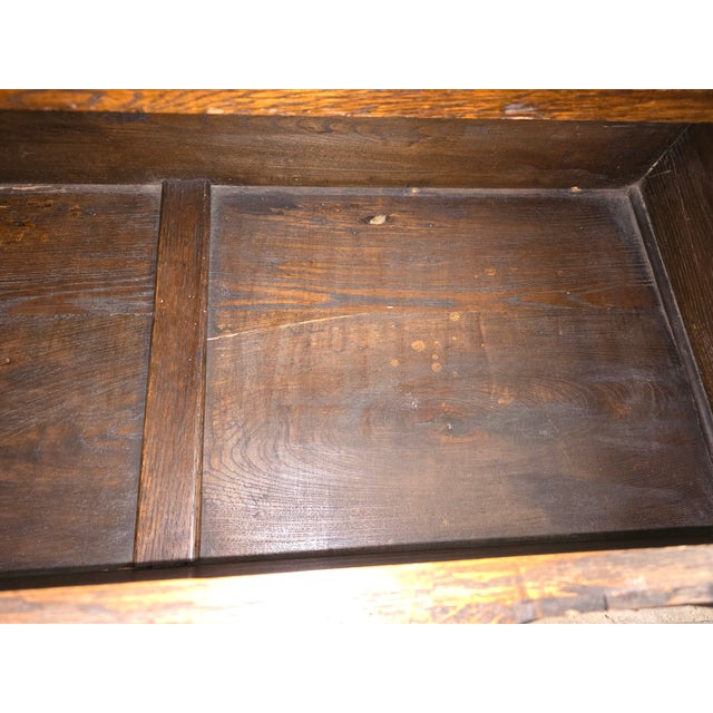 Antique English Dresser Solid Oak, Jacobean Style, 1700s For Sale - Image 14 of 16