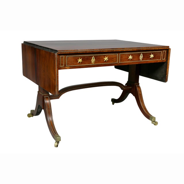 Regency Rosewood Sofa Table For Sale - Image 11 of 11