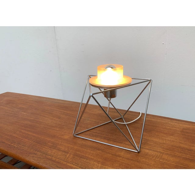 Rare Space Age Table Lamp from Italian Manufacturer Guzzini After a design by Felice Ragazzo from the late 60s. Modularity...