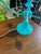 1970s Bright Blue Multi-Light and Crystal Table Lamp For Sale In Atlanta - Image 6 of 8