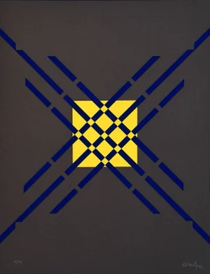 Letter X - Original Lithograph by Raphael Alberti - 1972 1972