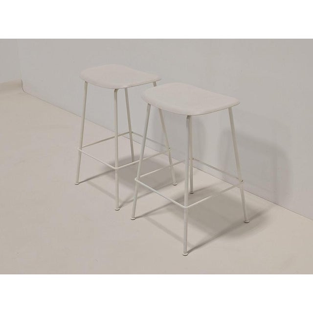 White Fiber Stools from Muuto, Set of 2 For Sale - Image 8 of 15