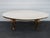 French Antique Gold Finish Oval Marble Top Coffee Table 6640 For Sale - Image 17 of 18