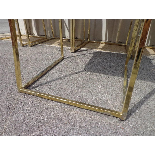 Metal Mid 20th Century Milo Baughman for Dia Brass Metal Mid Century Modern Coggin Dining Chairs - Set of 6 For Sale - Image 7 of 11