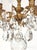 Antique 4 Arm 4 Light Glowing Graceful Brass Cut Lead Glass Crystal Chandelier ~ 4 Available For Sale - Image 10 of 11