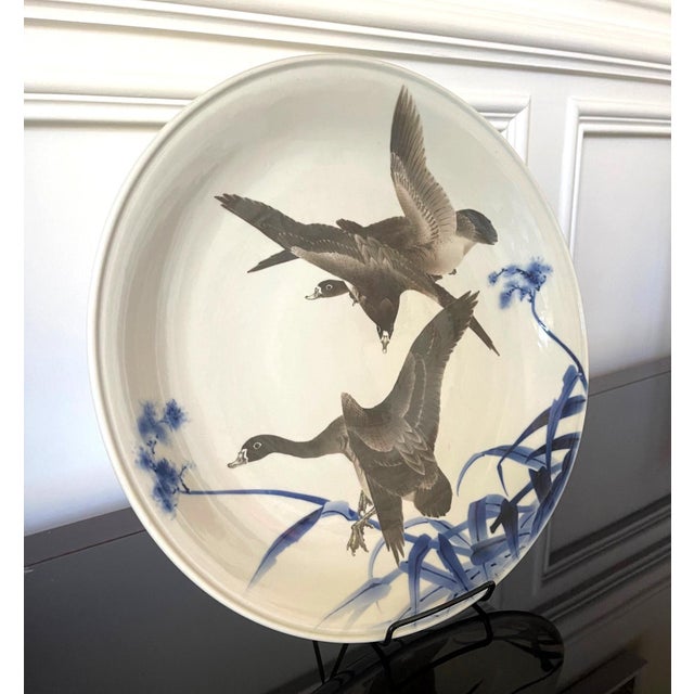 Rare Large Japanese Porcelain Presentation Plate Makuzu Kozan For Sale In Atlanta - Image 6 of 18