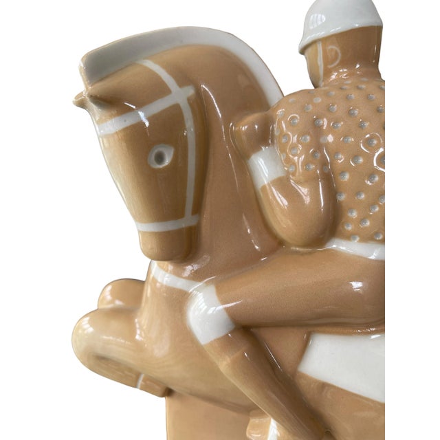 Ceramic 1930s Waylande Gregory Polo Player Sculptures - a Pair For Sale - Image 7 of 13