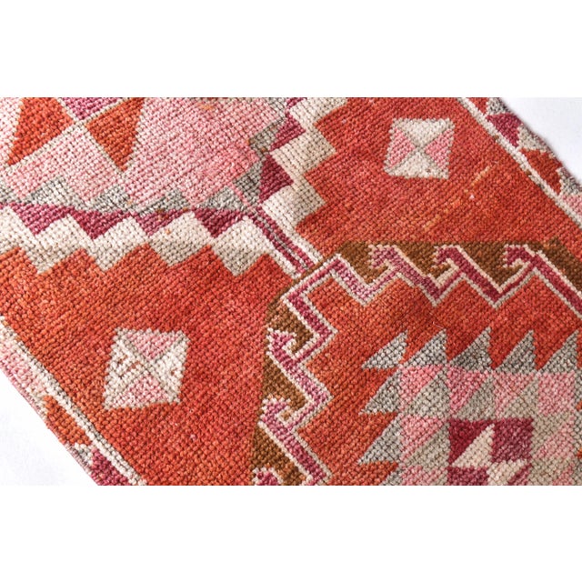 Vintage Runner Rug in Wool For Sale - Image 5 of 14