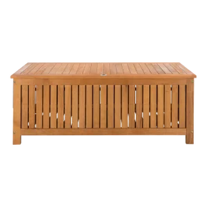 Wood Paneled 47.63-Inch L Cushion Box in Natural