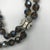 Miriam Haskell 1950s Signed Vogue Chocolate Brown Aurora Borealis Double-Strand Necklace With Rose Clasp For Sale - Image 4 of 6