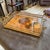 1970s Mid-Century Modern Bamboo Effect Brass and Lacquered Wood Italian Tray For Sale - Image 11 of 15