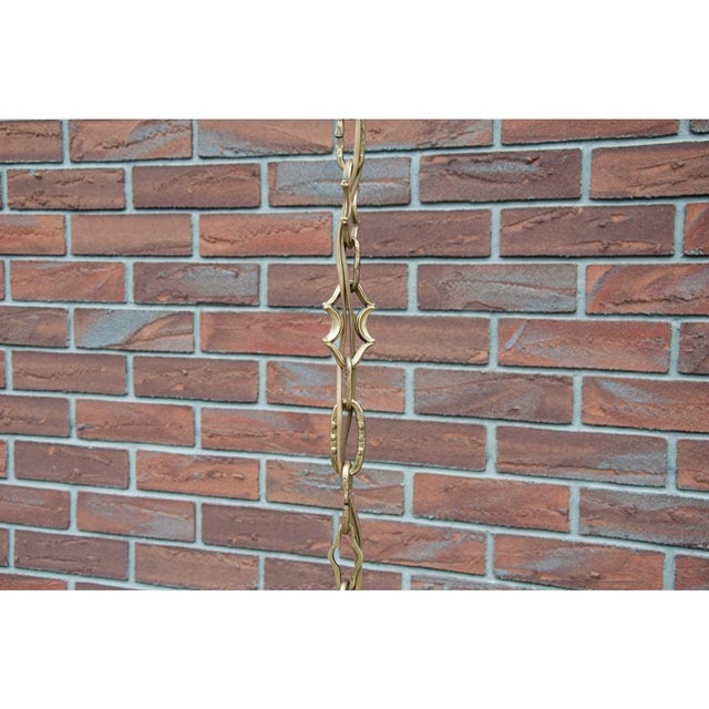 Mid-Century Modern Large Mid 20th Century Brass Chandelier, Western Europe, 1950s For Sale - Image 3 of 8