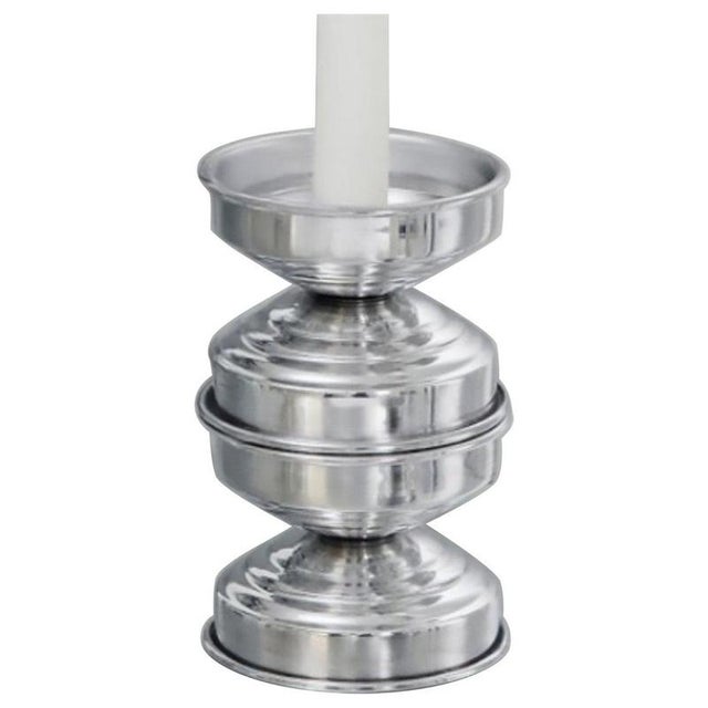 RL 05 Maxi Candleholder in Polished Aluminum by Caspal For Sale - Image 9 of 9