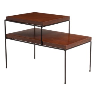 Paul McCobb Planner Group Iron Leg Tiered Side End Table Mid Century 1950s For Sale