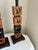 1970s Mid-Century Modern Stacked Geometric Wooden Cube Table Lamps - Pair For Sale - Image 5 of 12