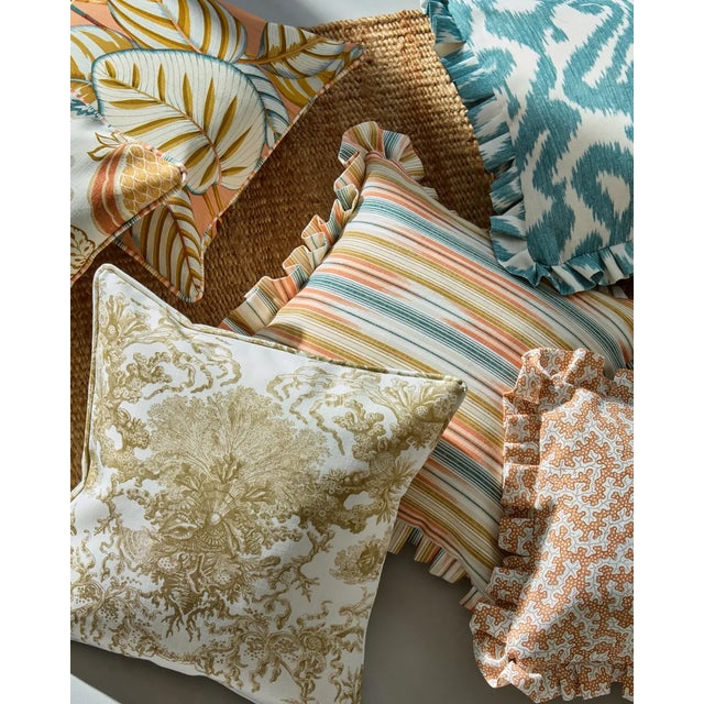 The source for this original design was an Uzbek `adras` robe woven with pre-printed warps to create a beautifully blurred...