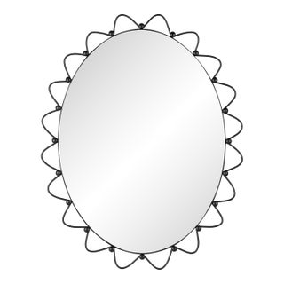 Cooper Classics x Park and Oak Sienna Metal Loop Wall Mirror For Sale