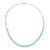 Modern Emerald and Diamond Beaded Necklace in 18k White Gold, 17ct by VRJewels For Sale - Image 3 of 12