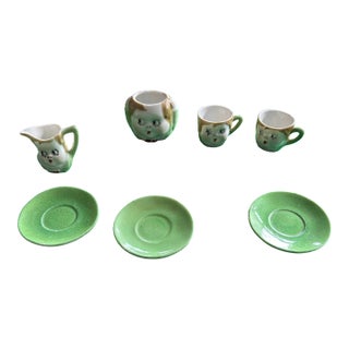 Vintage Nippon Kewpie Child's Tea Set - Set of 7 For Sale