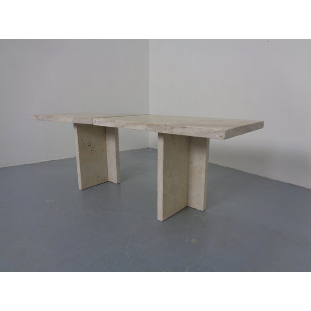 Italian Travertine Coffee Tables, 1970s, Set of 2 For Sale - Image 6 of 18