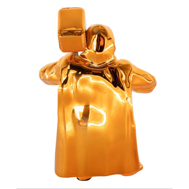 Orange Resin Hammer Kong from Richard Orlinski For Sale - Image 6 of 10