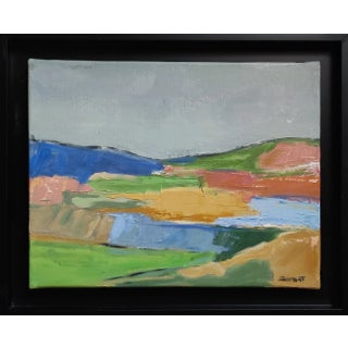 Couleurs Ephemeres, Abstract Landscape, Comptemporary by Sophie Dumont For Sale