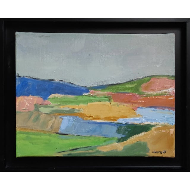 Couleurs Ephemeres, Abstract Landscape, Comptemporary by Sophie Dumont For Sale