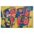 Unknown, Abstract Figures, 1961, Oil on Paper For Sale - Image 6 of 6