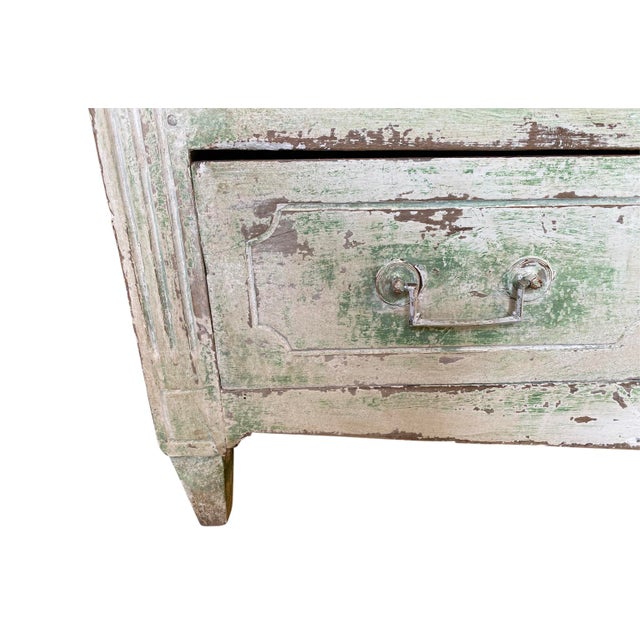 Light Green French 18th Century Louis XVI Period Commode For Sale - Image 8 of 12