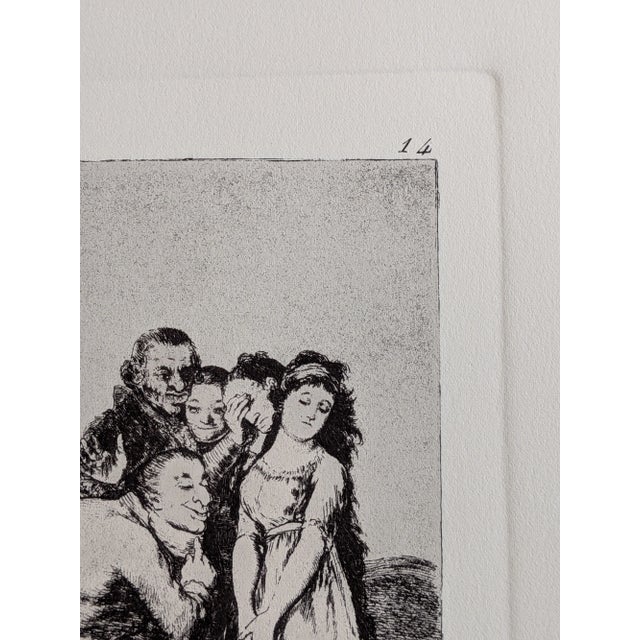 Francisco de Goya, Los Caprichos, Plate 14, Etching For Sale - Image 3 of 4