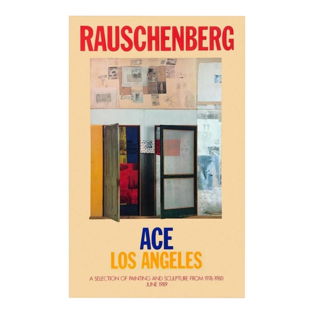 1989 Robert Rauschenberg "Ace Los Angeles" Exhibition Poster For Sale