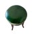 Victorian Adjustable English Mahogany Music Stool, Green Leather Seat, C. 1860 For Sale - Image 3 of 8
