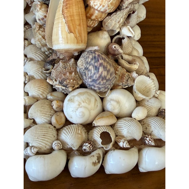 Off-white Pair Vintage Handcrafted Coastal Seashell Encrusted Coastal Bookends For Sale - Image 8 of 12