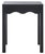 Black Litith Square Wave Accent Table in Matte Black For Sale - Image 8 of 8