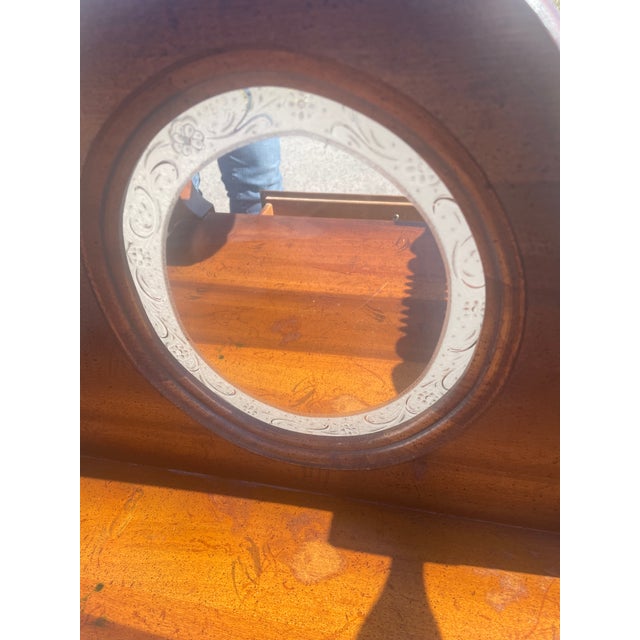 Vintage Washstand With Beveled Mirror and Drawer For Sale - Image 12 of 14