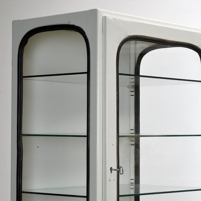 1970s Vintage Medical Cabinet in Glass, 1970s For Sale - Image 5 of 10