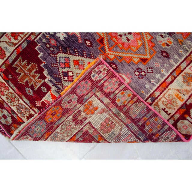 1960s Kurdish Extra Long Runner Herki Hand-Knotted Distressed Rug For Sale - Image 14 of 18