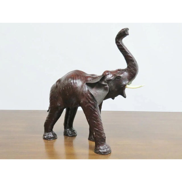 Asian Late 20th Century Leather Elephant Statue For Sale - Image 3 of 5