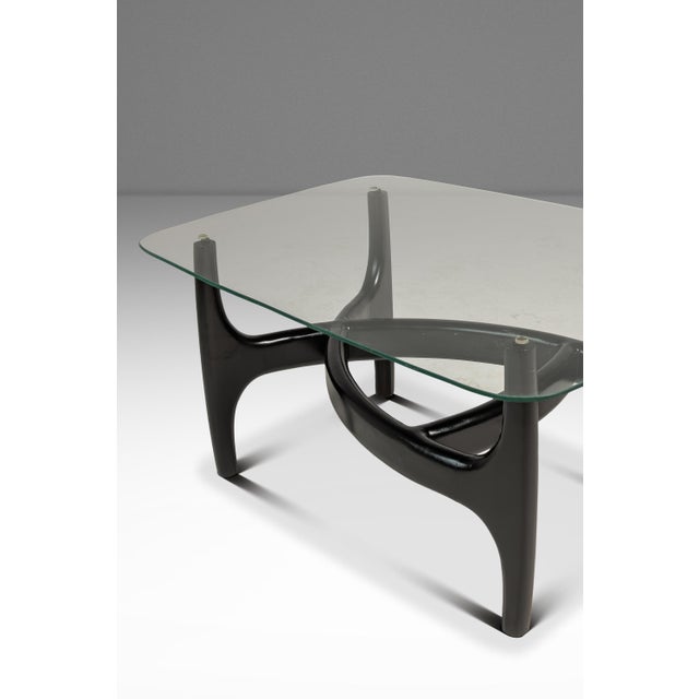 Set of Two (2) MCM Sculptural Biomorphic Side Tables / End Tables After Adrian Pearsall for Craft Associates in Ebony, Usa, C. 1960s For Sale - Image 17 of 18