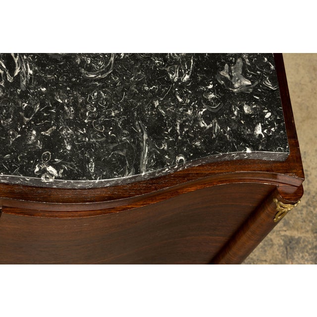1930s French Art Deco Rosewood Sideboard With Black Marble Top For Sale In New York - Image 6 of 18