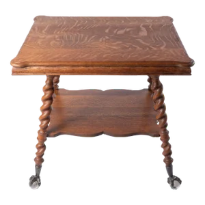 Antique Oak Ball and Claw Foot Table-Circa 1900