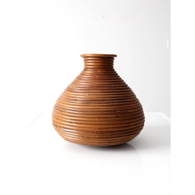 Mid-Century Pencil Reed Vase For Sale - Image 9 of 9