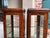 Wood Pair Antique French Glass Vitrine Display Cabinets Burl Mahogany Mirror C1900 For Sale - Image 7 of 18