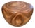 Andrianna Shamaris Drum Shape Suar Wood Coffee Table For Sale