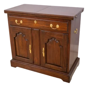 1980s Harden Cherry Flip Top Server Cabinet