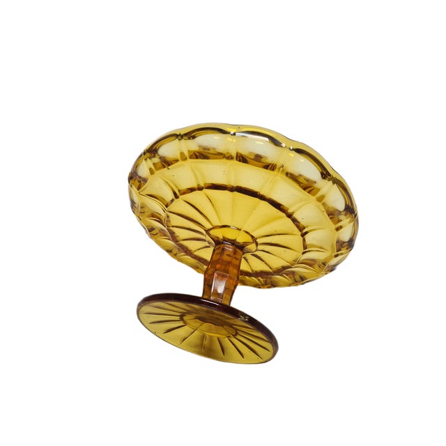 1970s Cake Bowl on Stand from Ząbkowice Glassworks, 1970s For Sale - Image 5 of 18