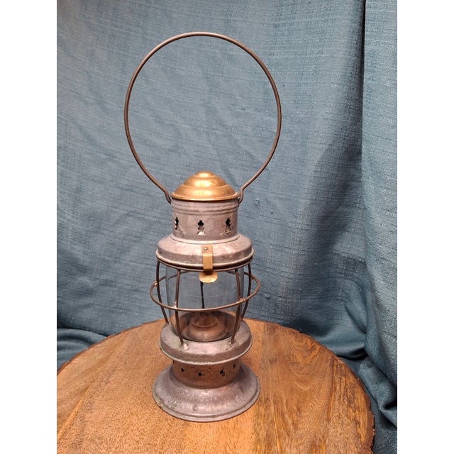 Rare Miniature Bell Top Bell Bottom Antique Lantern "Rain Lantern" Style C. 1870 For Sale - Image 10 of 17
