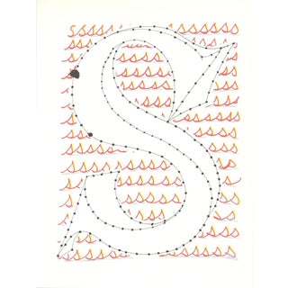 David Hockney, S from Hockneys Alphabet, Lithograph, Framed For Sale