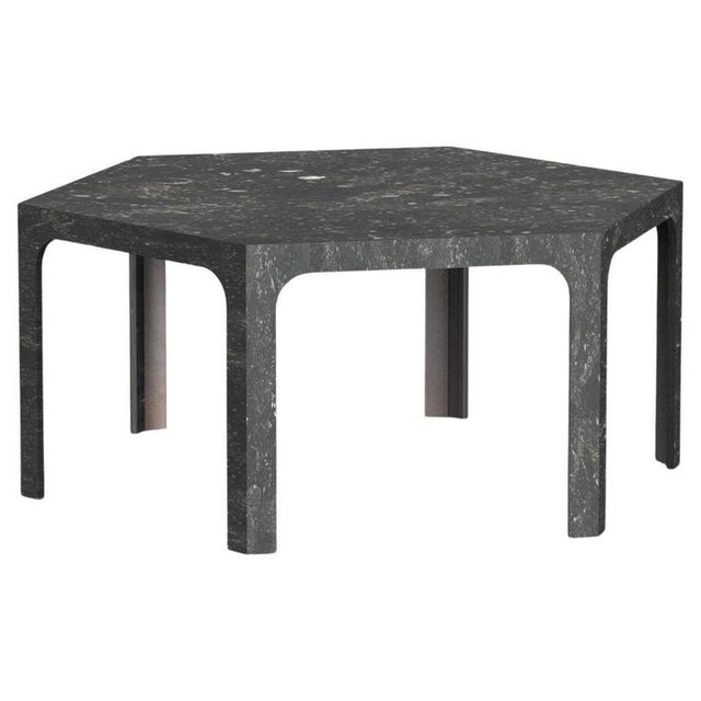 Sesto TSD Hexagonal Dining Table in Blu Belgio Marble by Bufalini Marmi For Sale - Image 11 of 11